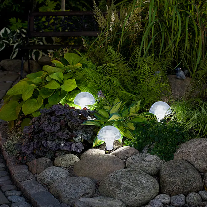 Solcellslampa Gnosjö Konstsmide Assisi LED Svamp