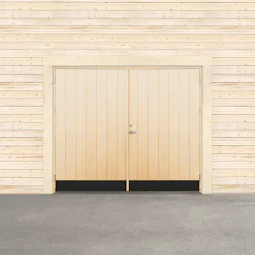 Garageport Sveadörren Varm Obehandlad