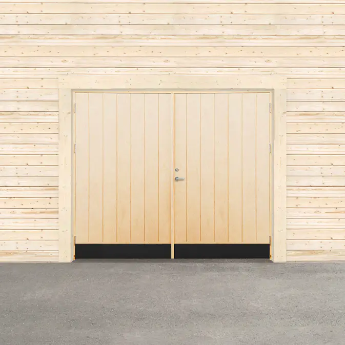 Garageport Sveadörren Kall Obehandlad