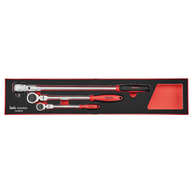 Spärrhandtagsset Teng Tools TEXRF03 Foam