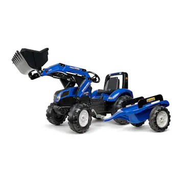 Trampbil FALK Frontlastare med vagn New Holland