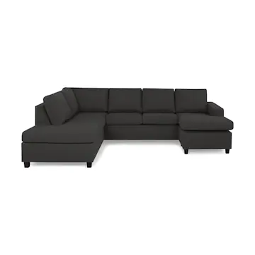 4-sitssoffa Basic Home Crazy U-formad med Divan och Schäslong Large 285 cm