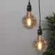 LED-lampa Star Trading E27 G125 Plain Amber Varmvit