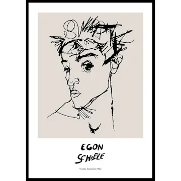 Poster Gallerix Egon Schiele Self Portrait