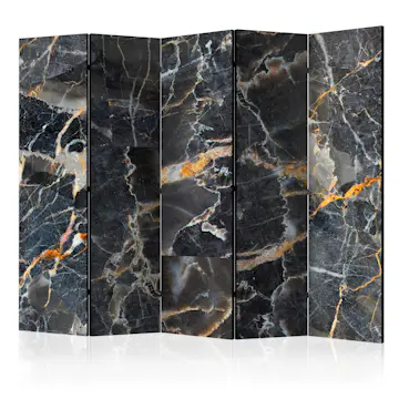 Rumsavdelare Skärmvägg Arkiio Black Marble II 225x172 cm