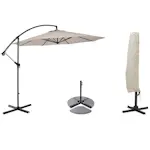 Hängparasollset Hillerstorp SideWinder med Parasollfot och Skydd