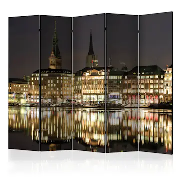 Rumsavdelare Skärmvägg Arkiio Night in Hamburg II 225x172 cm