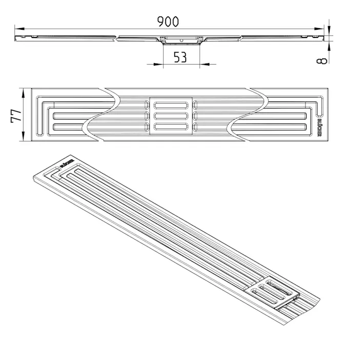 Golvbrunn Blücher Art Deco
