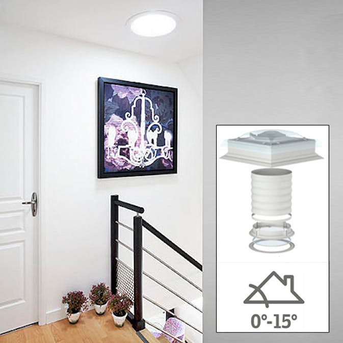 Ljustunnel Velux TCF för Platt Tak Flexrör