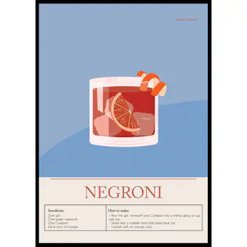 Poster Gallerix Negroni Cocktail