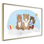 Poster Artgeist Affisch Teddy Bears on the Beach