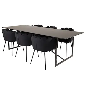 Matgrupp furniture/fashion Palaba med 6 Limhamn Stolar