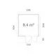 Stuga Palmako Aurelia 8,9 m² (inv. 8,4 m²)