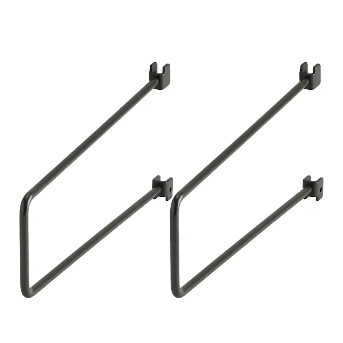 Bokstöd Elfa Sparring för Skena 250 mm 2-pack