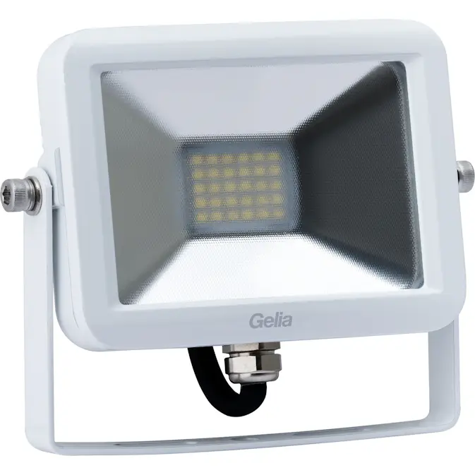 Strålkastare Gelia LED 20W IP65 0,5m Kabel med Stickpropp