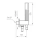Duschset Tapwell Box 300/300 Square för Inbyggnad Krom
