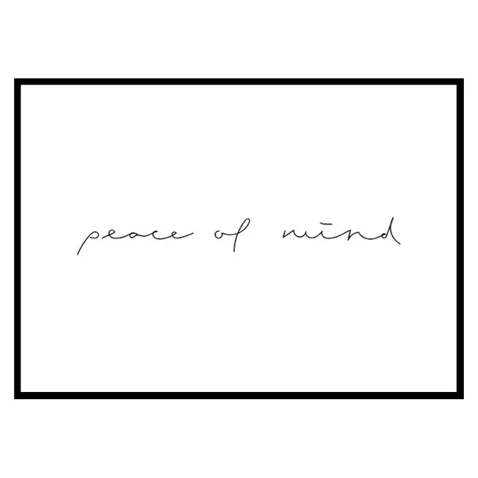 Poster Gallerix Peace of mind