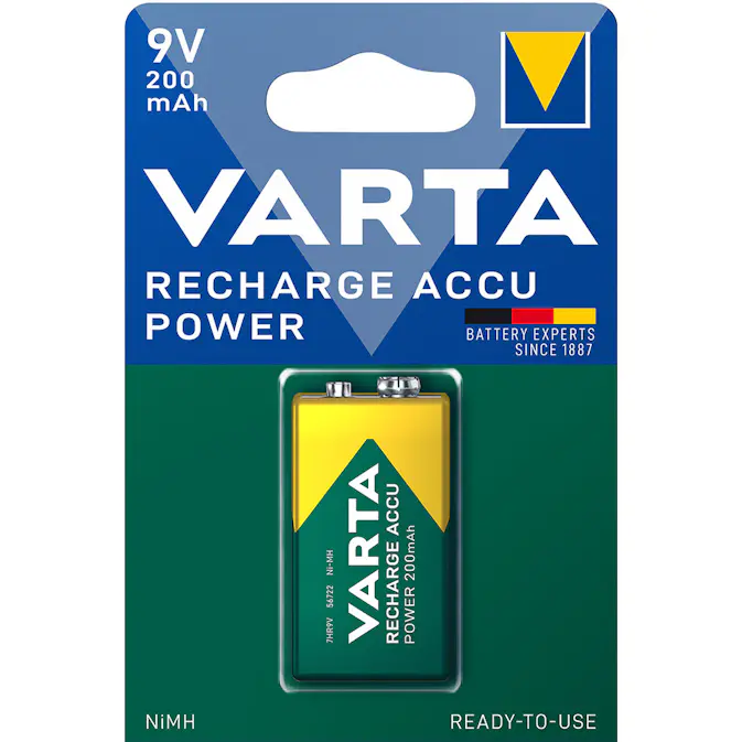 Batteri Varta Laddningsbart batteri 9V 200 mAh