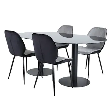 Matgrupp Venture Home Oslo med 4 Elisa Stolar