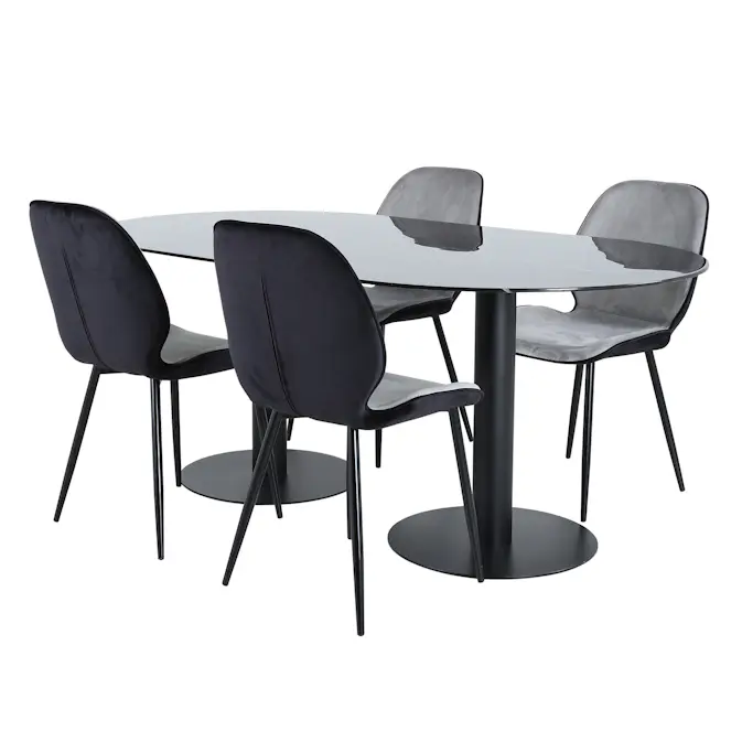 Matgrupp Venture Home Oslo med 4 Elisa Stolar