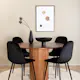 Matgrupp Venture Home med Bianca Matbord och 4 Pobbie Matstolar