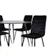Matgrupp Venture Home Silvia med 4 Walerina Stolar Sammet