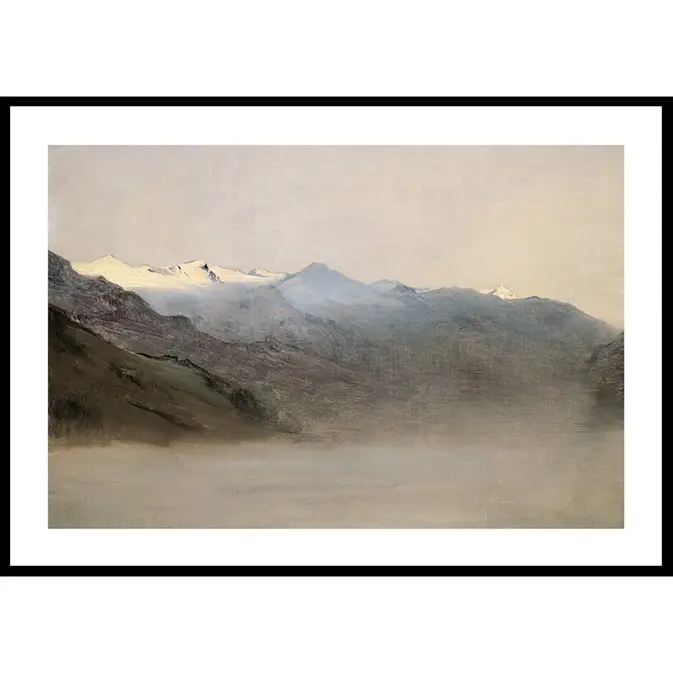 Poster Gallerix Das Gasteinertal Im Nebel By Anton Romako