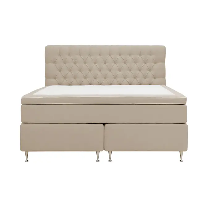 Kontinentalsäng Berg & Strand Hilton Lyx Komplett Sängpaket 160x200 cm med Knappad Sänggavel