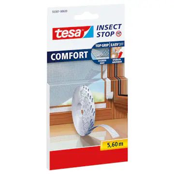 Kardborrband Tesa F Insektsnät 5,6 m