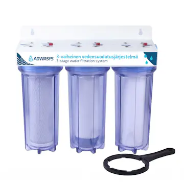 Vattenfilter Adwasys WPA-334 3-Stegs Vattenfiltreringssystem