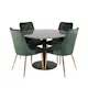 Matgrupp Venture Home Estelle Runt med 4 Vera Stolar