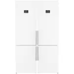 Kombiskåp Kyl/Frys Bosch 2 st KGN397WCT Serie 4 Vit NoFrost och VitaFresh