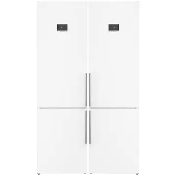 Kombiskåp Kyl/Frys Bosch 2 st KGN397WCT Serie 4 Vit NoFrost och VitaFresh