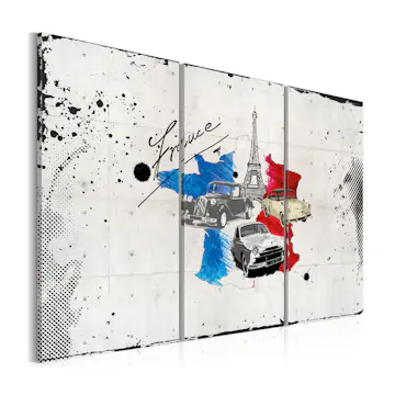 Tavla Arkiio Franska Resenären Triptych