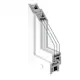 Sidohängt/Tilt Fönster Sveafönster Stabil PVC 3-glas