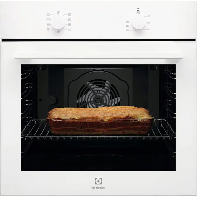 Inbyggnadsugn Electrolux EOB105V Vit med Varmluft och AquaClean