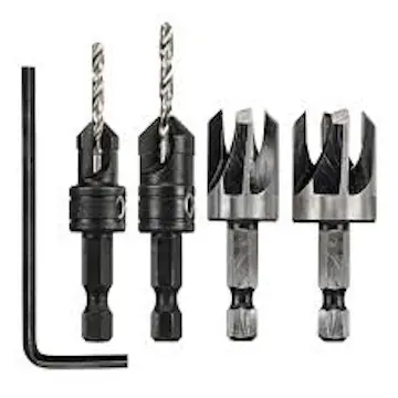 Borrförsänkare DeWalt DT7620 Set Med Plugg 4 Delar