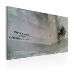 Tavla Arkiio Vad Glor Du På Banksy 60x40