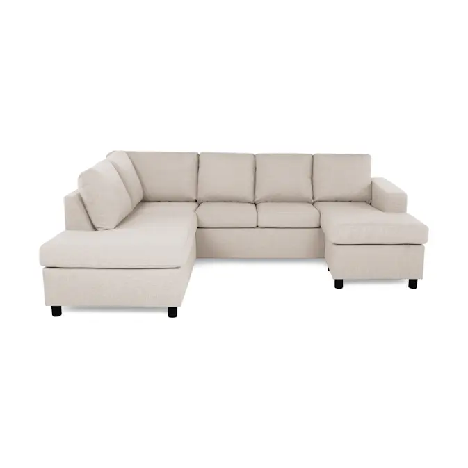 4-sitssoffa Basic Home Crazy U-formad med Divan och Schäslong 254 cm