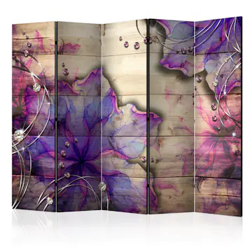 Rumsavdelare Skärmvägg Arkiio Purple Memory II 225x172 cm