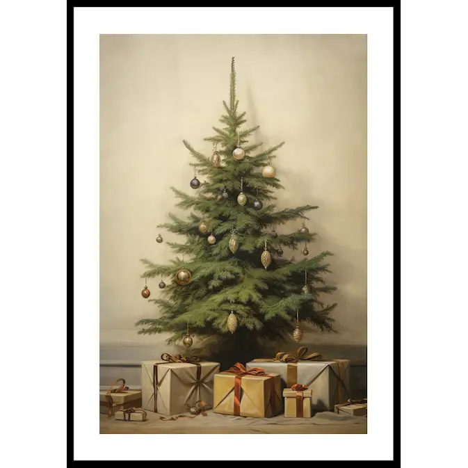 Poster Gallerix Christmas Tree And Gifts