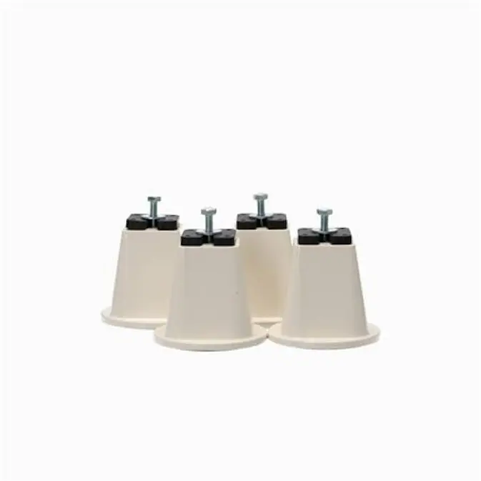 Plastfötter Grøntklima Justerbara Vit 50 mm Bult