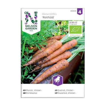 Frö Höst- och Vintermorot Nelson Garden Rothild Organic