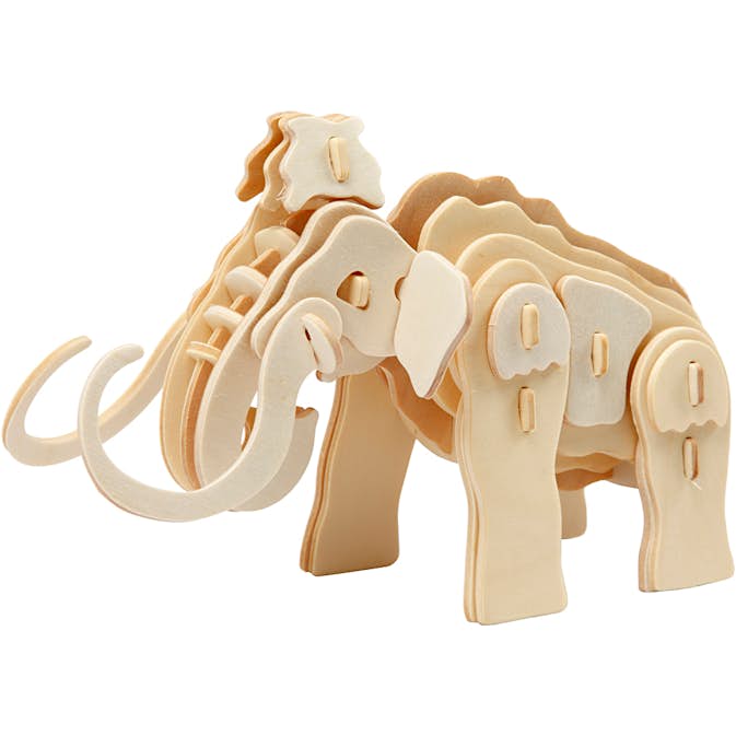 Konstruktionsfigur Creativ Company 3D Mammut Stl 19x8,5x11 cm 1 st