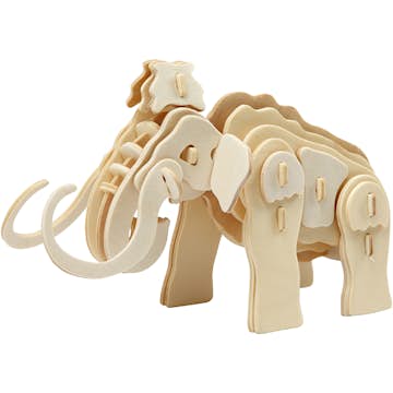 Konstruktionsfigur Creativ Company 3D Mammut Stl 19x8,5x11 cm 1 st