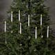 Julgransbelysning Star Trading Flamme i Vit med 8 Ljus