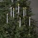 Julgransbelysning Star Trading Flamme i Vit med 8 Ljus