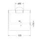 Toalettpappershållare Duravit Starck T 009940 med Lock