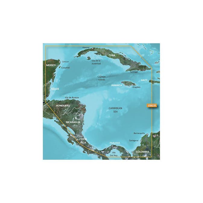BlueChart Garmin g3 Sjökort Nord- och Sydamerika