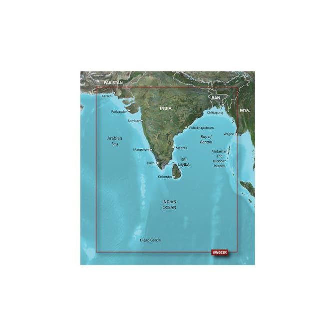 BlueChart Garmin g3 Sjökort Asien